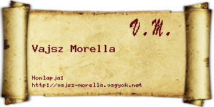 Vajsz Morella névjegykártya
